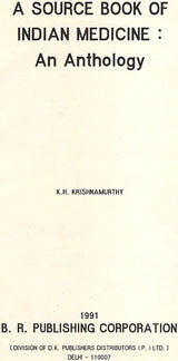 A Source Book of Indian Medicine (An Old & Rare Book) - Retail Maharaj
