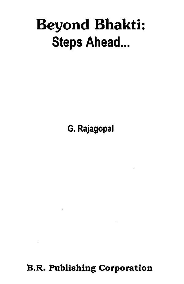 Beyond Bhakti- Step Ahead - Retail Maharaj