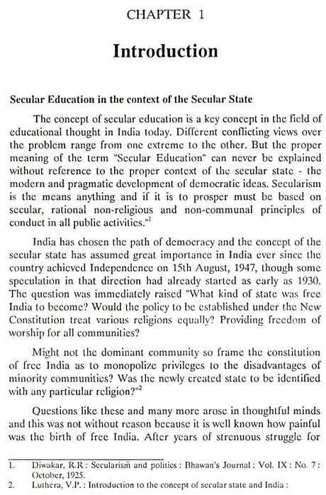 Concept of Secular Education in India - Retail Maharaj