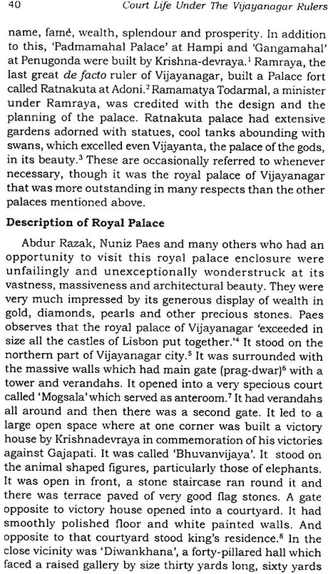 Court Life Under The Vijayanagar Rulers (An Old and Rare Book) - Retail Maharaj