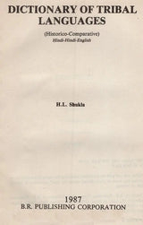 Dictionary of Tribal Languages (Historico- Comparative) - Retail Maharaj