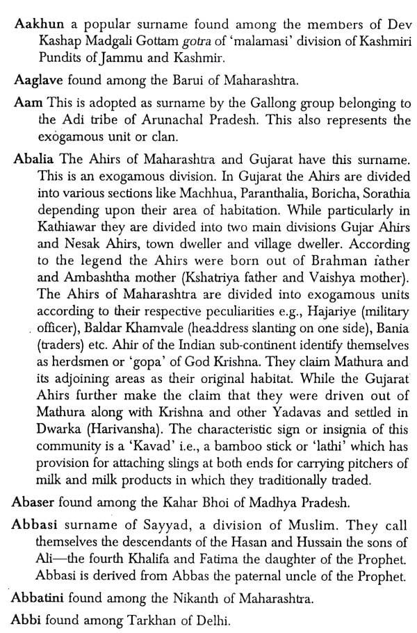 Encyclopaedia of Indian Surnames - Retail Maharaj