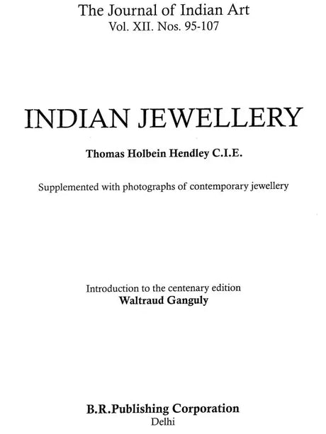 Indian Jewellery (Supplemented with Photographs of Contemporary Jewellery) - Retail Maharaj