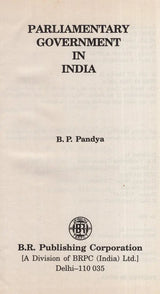 Parliamentary Government in India (An Old and Rare Book) - Retail Maharaj