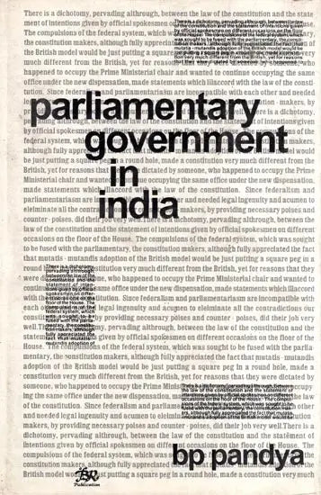 Parliamentary Government in India (An Old and Rare Book) - Retail Maharaj