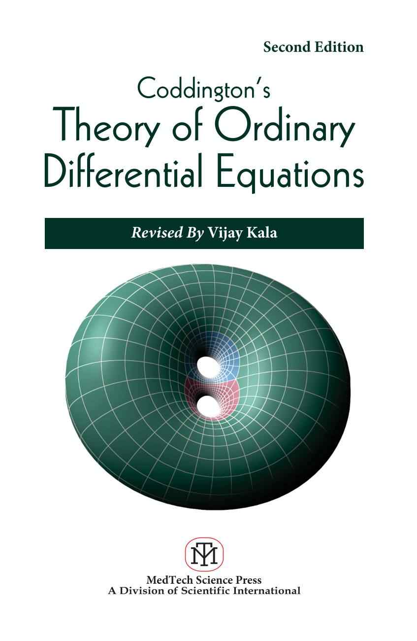 Coddington's: Theory of Ordinary Differential Equations, 2nd Edition - Retail Maharaj