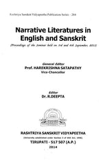 Narrative Literatures in English and Sanskrit (Proceedings of the Seminar held on 3rd and 4th September 2013) - Retail Maharaj