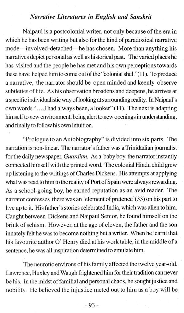 Narrative Literatures in English and Sanskrit (Proceedings of the Seminar held on 3rd and 4th September 2013) - Retail Maharaj