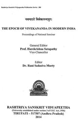 The Epoch of Vivekananda in Modern India- Proceedings of National Seminar - Retail Maharaj