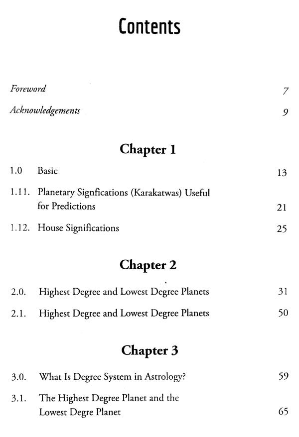 Degree System of Astrology: New Method of Astrology