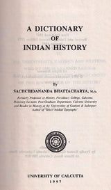 A Dictionary of Indian History (An Old and Rare Book)
