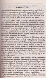 A Dictionary of Indian History (An Old and Rare Book)