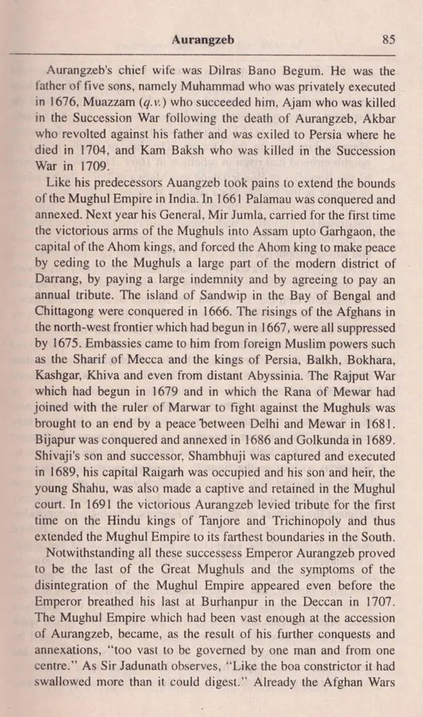 A Dictionary of Indian History (An Old and Rare Book)