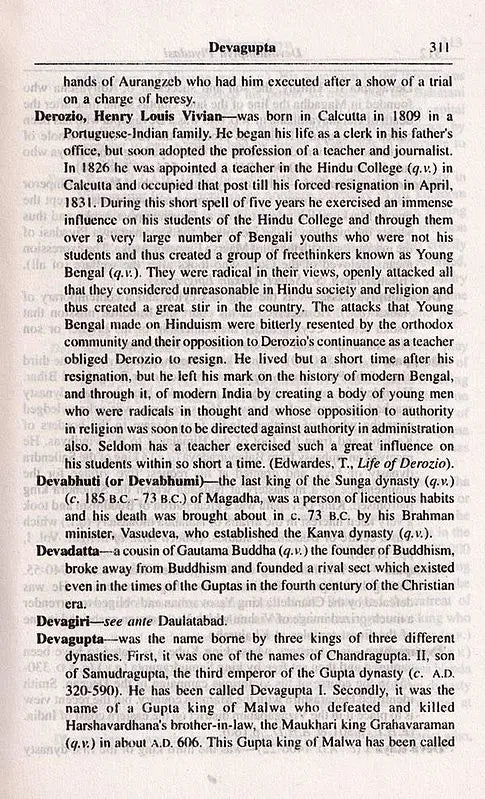 A Dictionary of Indian History (An Old and Rare Book)