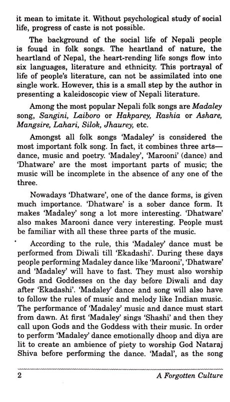 A Forgotten Culture (Sahitya Akademi Award- winning Nepali Essays) - Retail Maharaj