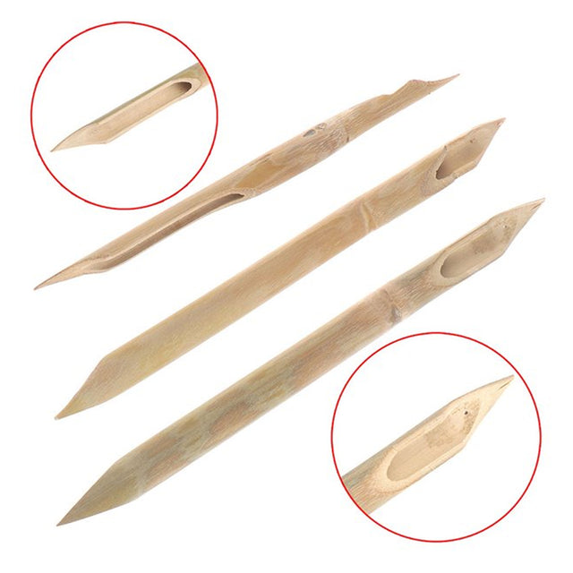Art Tools 3pcs Set – Bamboo Sculpture Making Kit (Clay & Pottery Tools) - Retail Maharaj