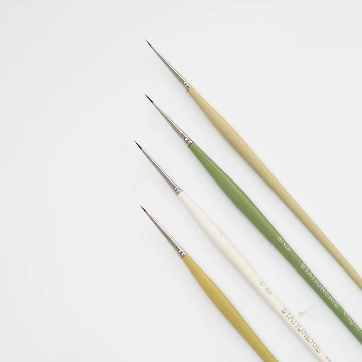 Retail Maharaj Dinky Liner Brush Set of 4 Kolinsky Synthetic - Retail Maharaj