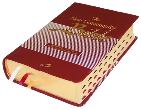 New Community Bible: Standard Edition | Leather PU | Thumb Index | Golden Edge | Red - Retail Maharaj