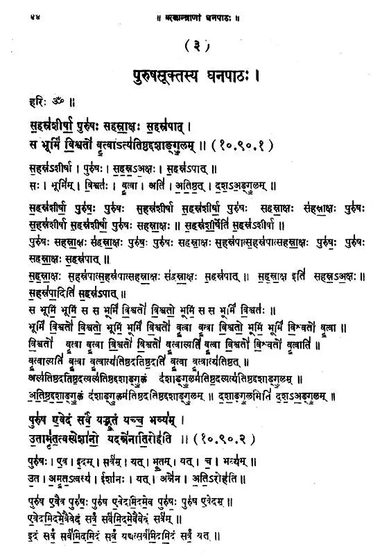 ऋङ्‌मन्त्राणां घनपाठ: Ghanapatha of Rigveda Mantras - Retail Maharaj