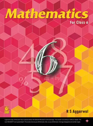 Mathematics for Class 6 - R.S. Aggarwal - CBSE - Examination 2024-25 2023 Edition - Retail Maharaj