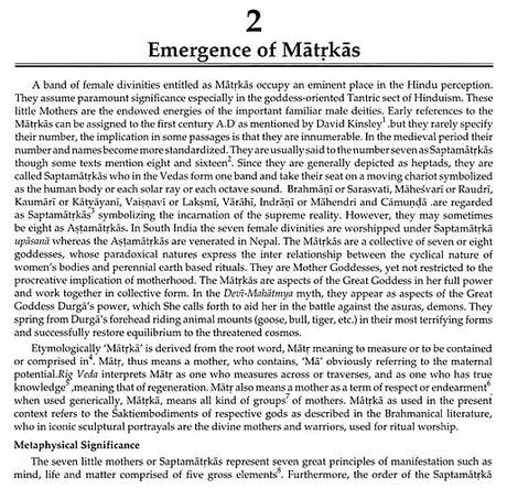Depiction of Saptamatrikas in Indian Art - Retail Maharaj