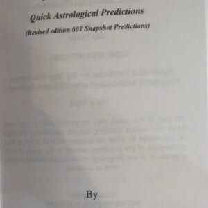 Nadi Sutras – Revised edition 601 Snapshot Predictions - Retail Maharaj