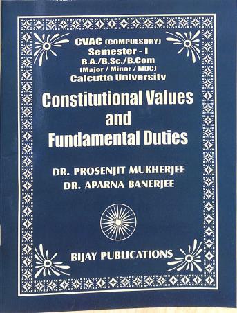 Constitutional Values And Fundamentals Duties CVAC (Semester-1) - Retail Maharaj