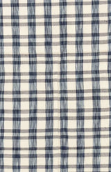 Handwoven Blue & White Woollen Shawl - Retail Maharaj