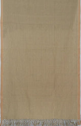Handwoven Cotton Shawl – Beige & Green - Retail Maharaj