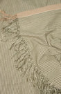 Handwoven Cotton Shawl – Beige & Green - Retail Maharaj