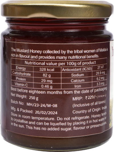 500g Mustard Honey from Malda – Set of Two Packs - Retail Maharaj