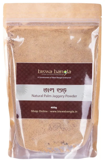 Natural Palm Jaggery Powder (Tal Gur) 400g (Pack of 2) - Retail Maharaj