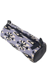 Printed Leather Canvas Pencil Pouch - Retail Maharaj