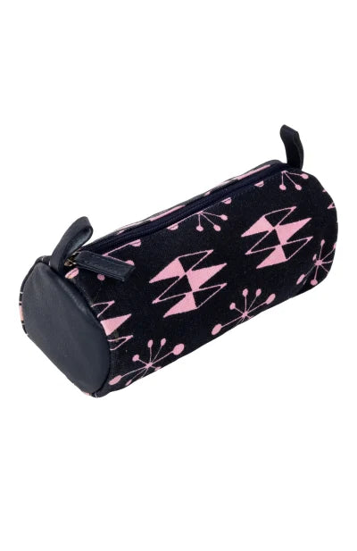 Printed Leather Canvas Pencil Pouch - Retail Maharaj
