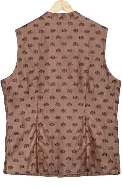 Baluchari Silk Handloom Jacket – Brown - Retail Maharaj