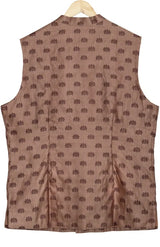 Baluchari Silk Handloom Jacket – Brown - Retail Maharaj