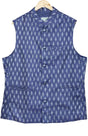 Baluchari Silk Handloom Jacket – Indigo - Retail Maharaj