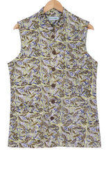 Handblock Printed Cotton Handloom Jacket – Multi - Retail Maharaj