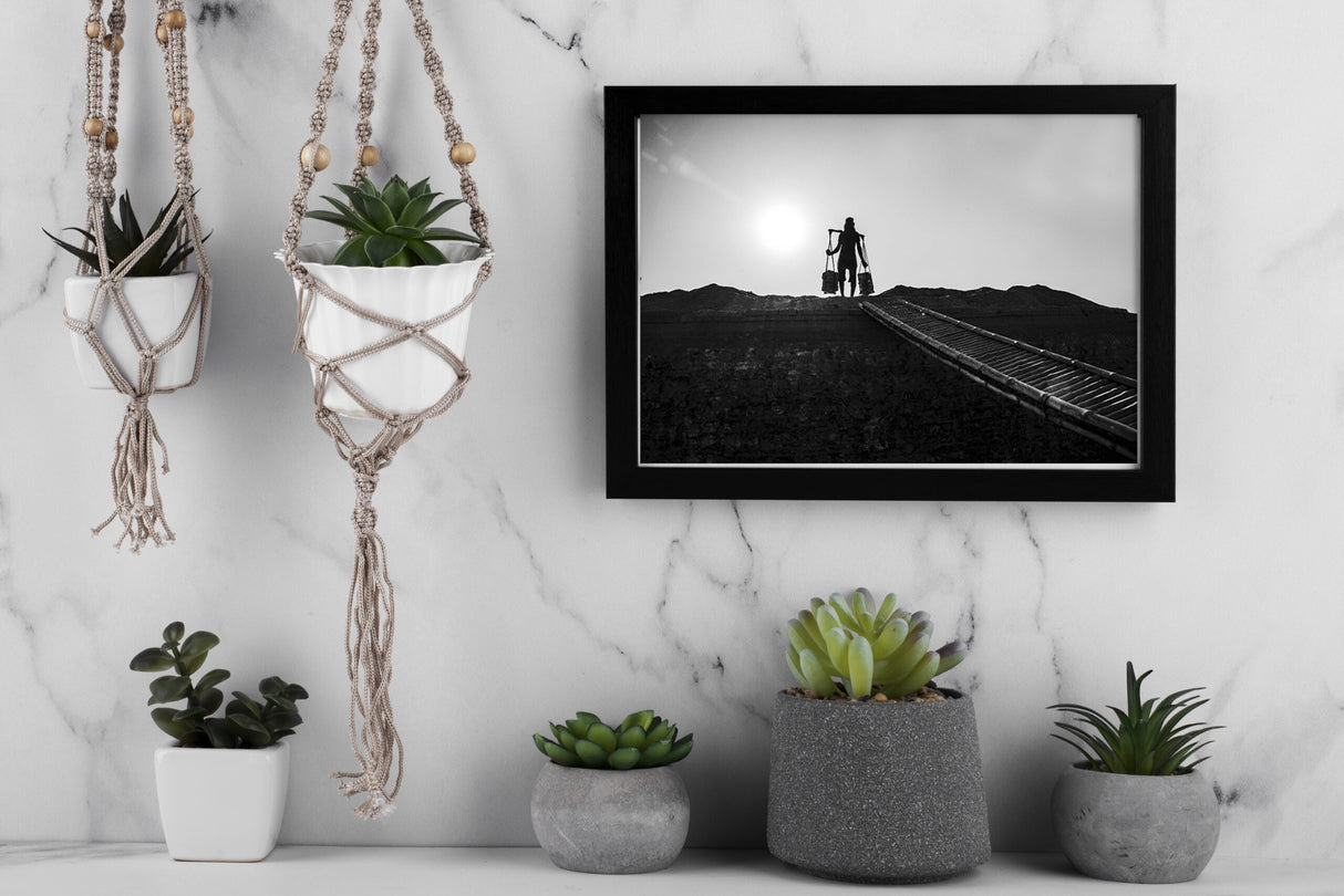 Work Hard – Silhouette of Resolve, Taki – Fine Art Photograph by Sayantan Sengupta - Retail Maharaj