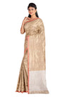 Calcutta Retro – Off-White Tangail Tussar Silk Saree - Retail Maharaj