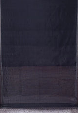 Handwoven Tangail Silk Saree – Oxford Blue - Retail Maharaj