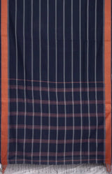 Santipuri Cotton Saree – Blue - Retail Maharaj