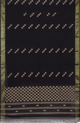 Tangail Cotton Saree – Black - Retail Maharaj