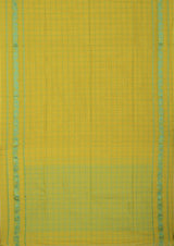 Tangail Cotton Saree – Lime Yellow - Retail Maharaj