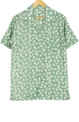 Batik Printed Cotton Shirt – Light Green - Retail Maharaj