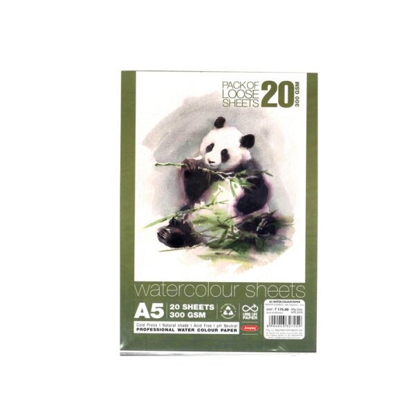 Anupam Watercolor Paper - 300gsm Cut Packs A5, A4 & A3 - Retail Maharaj
