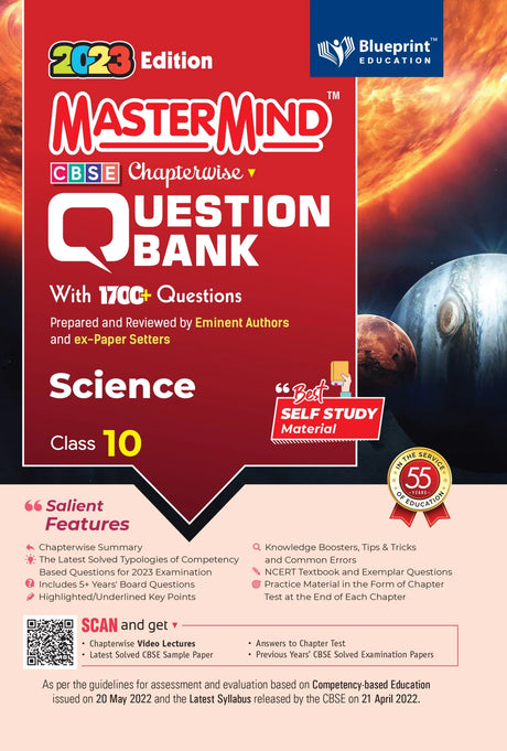 Master Mind Science CBSE Class 10 Question Bank. 1700+ Questions based on Latest Pattern for 2023 Examination. - Retail Maharaj