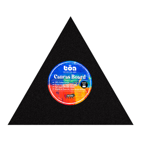 Boss of Art Black Canvas Board Premium Cotton Assorted Shapes and Sizes - Retail Maharaj