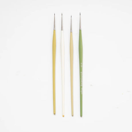 Retail Maharaj Dinky Liner Brush Set of 4 Kolinsky Synthetic - Retail Maharaj