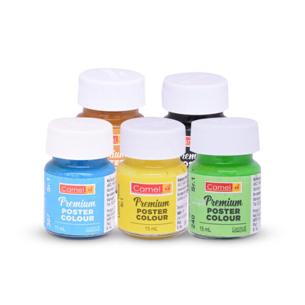 Camel Premium Poster Colours 15ml Open Stock - Retail Maharaj